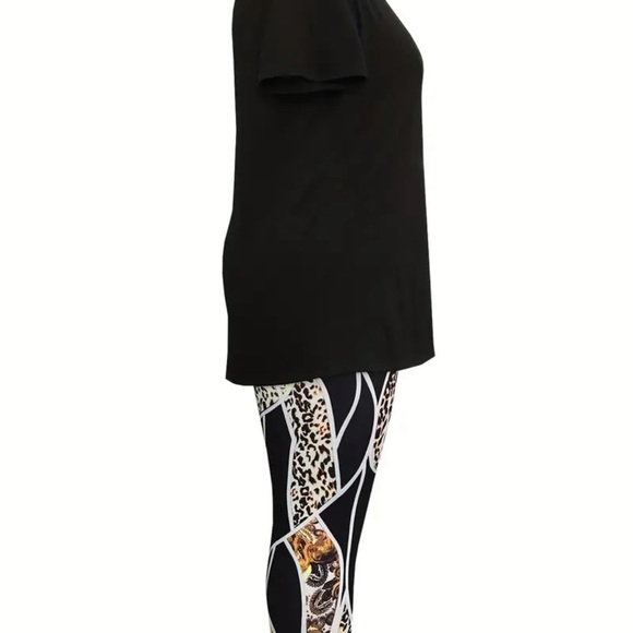 Plus Size Letter Print Two-piece set - Picture 3 of 4